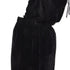Women's Comme des Garcons velvet drawstring sash knee length skirt