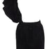 Women's Comme des Garcons velvet drawstring sash knee length skirt