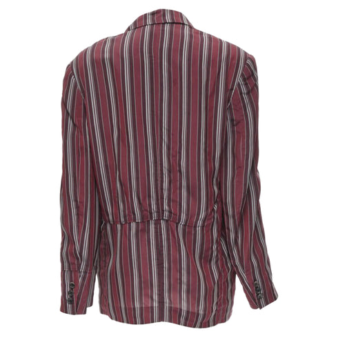 Women's Comme des Garcons stripe deconstructed blazer jacket