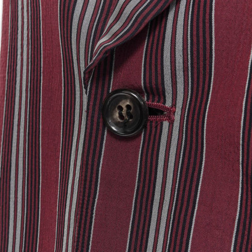 Women's Comme des Garcons stripe deconstructed blazer jacket