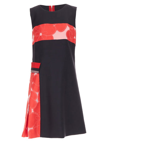 Women's Giorgio Armani Floral Jacquard wool blend asymmetric dress