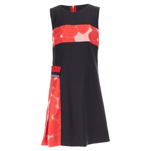 Women's Giorgio Armani Floral Jacquard wool blend asymmetric dress