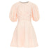 Women's Zimmermann wrap bodice linen puff sleeve dress
