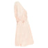 Women's Zimmermann wrap bodice linen puff sleeve dress