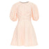 Women's Zimmermann wrap bodice linen puff sleeve dress