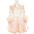 Women's Zimmermann Postcard Bow silk linen organza dress