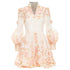 Women's Zimmermann Postcard Bow silk linen organza dress