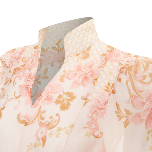 Women's Zimmermann Postcard Bow silk linen organza dress