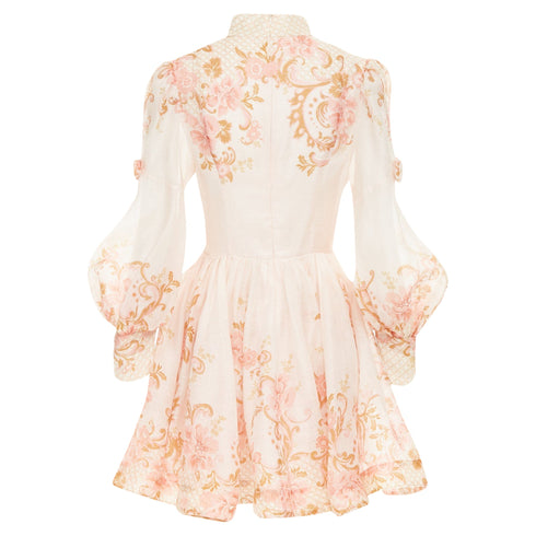 Women's Zimmermann Postcard Bow silk linen organza dress