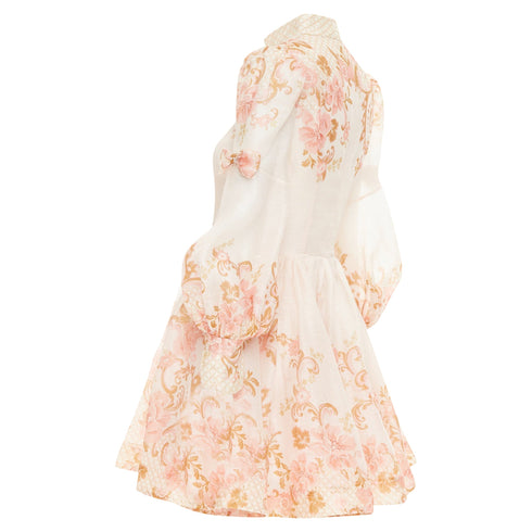 Women's Zimmermann Postcard Bow silk linen organza dress
