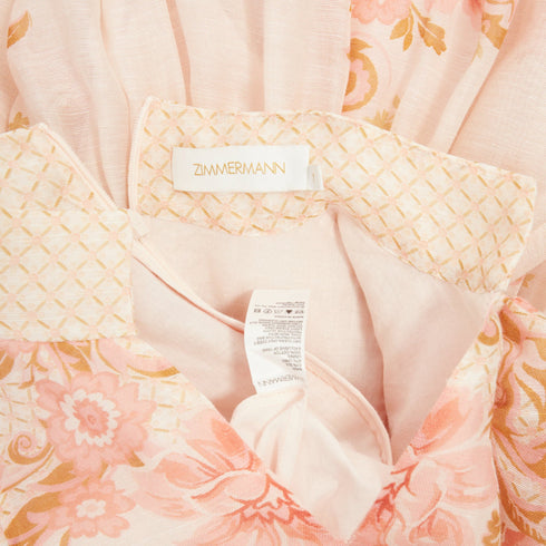 Women's Zimmermann Postcard Bow silk linen organza dress