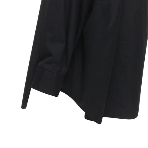 Women's Comme des Garcons asymmetric scoop collar oversized shirt