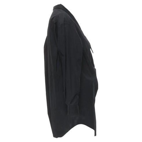 Women's Comme des Garcons asymmetric scoop collar oversized shirt