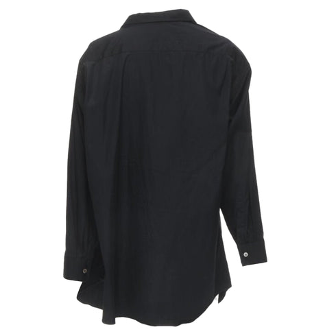 Women's Comme des Garcons asymmetric scoop collar oversized shirt