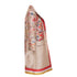 Women's Etro taupe red placed floral cotton blend overcoat