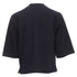 Women's Comme des Garcons navy blue pinstripe wool baseball shirt