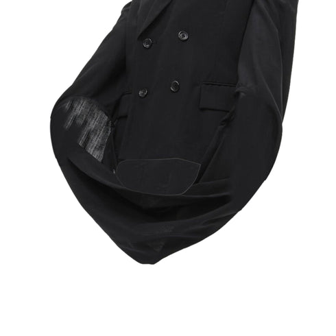 Women's Comme des Garcons infinity loop sleeve double breasted blazer