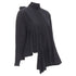 Women's Comme des Garcons asymmetric tiered flared tie back shirt