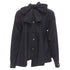 Women's Comme des Garcons asymmetric tiered flared tie back shirt