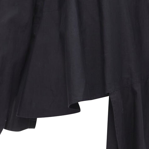Women's Comme des Garcons asymmetric tiered flared tie back shirt