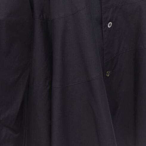 Women's Comme des Garcons asymmetric tiered flared tie back shirt