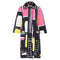 Women's Kenzo Defile abstract geometric crystal collar coat
