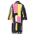 Women's Kenzo Defile abstract geometric crystal collar coat