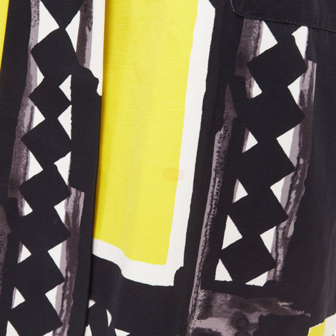 Women's Kenzo Defile abstract geometric crystal collar coat