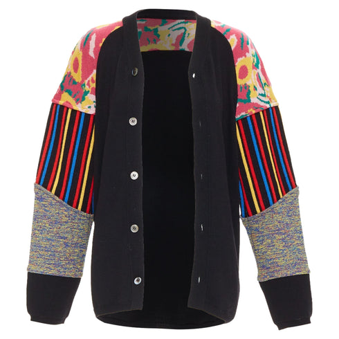 Men's Comme des Garcons Homme Plus patchwork sleeve cardigan