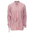 Men's Jil Sander cotton red vertical stripes deconstructed shirt