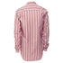 Men's Jil Sander cotton red vertical stripes deconstructed shirt