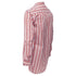 Men's Jil Sander cotton red vertical stripes deconstructed shirt