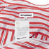 Men's Jil Sander cotton red vertical stripes deconstructed shirt