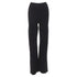 Women's Nanushka black viscose nylon knitted wide leg pants