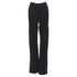 Women's Nanushka black viscose nylon knitted wide leg pants