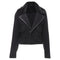Women's Dsquared mink fur collar leather trim cotton wool jacket