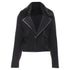 Women's Dsquared mink fur collar leather trim cotton wool jacket