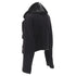 Women's Dsquared mink fur collar leather trim cotton wool jacket