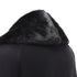 Women's Dsquared mink fur collar leather trim cotton wool jacket