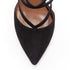 Women's Aquazzura Electric suede criss cross strappy booties pump