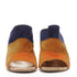 Women's Gianvito Rossi suede leather color block cork mules