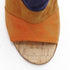 Women's Gianvito Rossi suede leather color block cork mules
