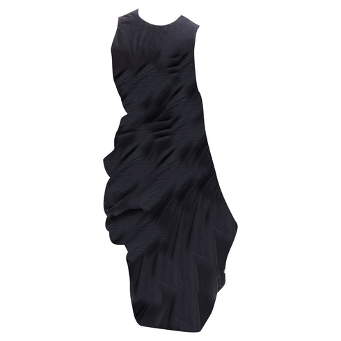 Women's Comme des Garcons Lumps Bumps circle cut asymmetric dress