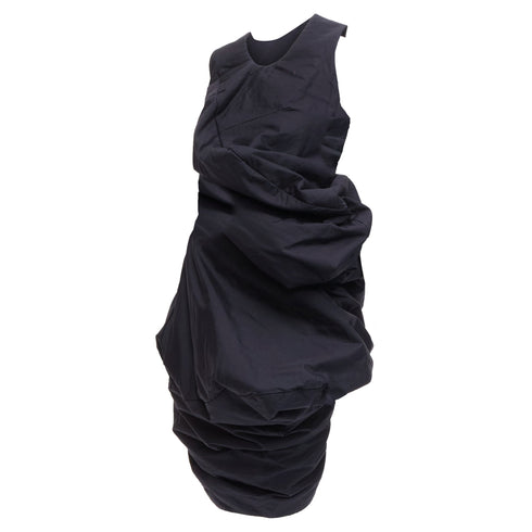 Women's Comme des Garcons Lumps Bumps circle cut asymmetric dress