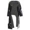 Women's Comme des Garcons black faux leather open frame cut out top