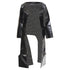 Women's Comme des Garcons black faux leather open frame cut out top
