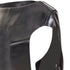 Women's Comme des Garcons black faux leather open frame cut out top