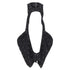 Women's Comme des Garcons black wool silver grommet cut out pannier dress