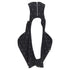 Women's Comme des Garcons black wool silver grommet cut out pannier dress
