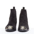 Men's Giuseppe Zanotti Sheldon black suede metal toe block heel boots